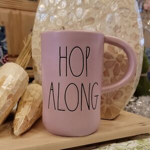 Rae Dunn Pink 'Hop Along' Mug